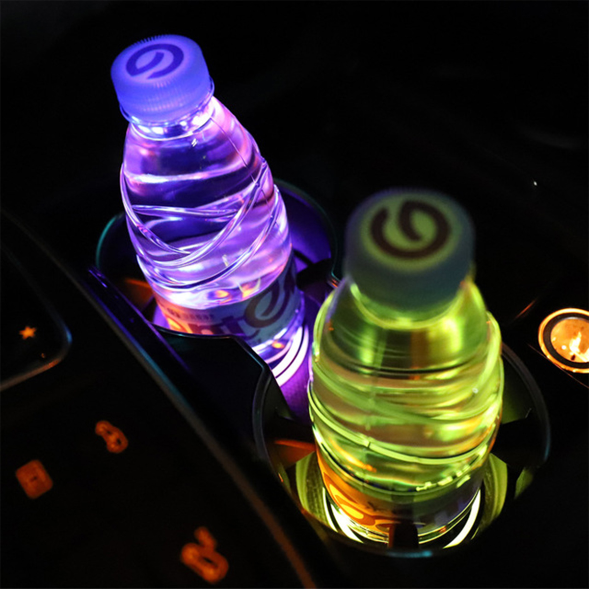 LED Auto Getränkehalter automatischem Ein / Aus, Led-Licht